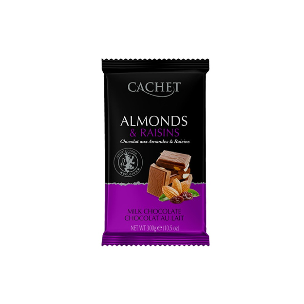 Shokolad-Cachet-Milk-Chocolate-Almonds-Raisins-300g