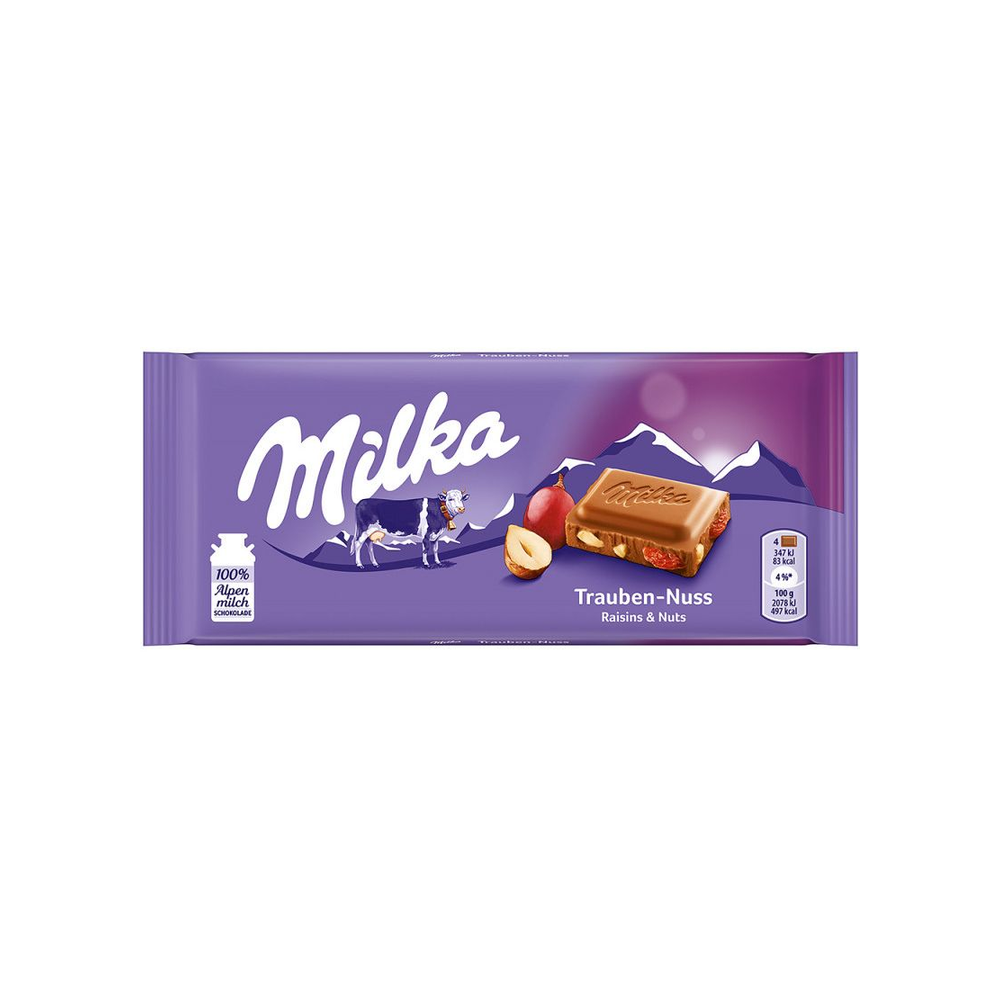Шоколад Milka Raisin & Nuts 100 г