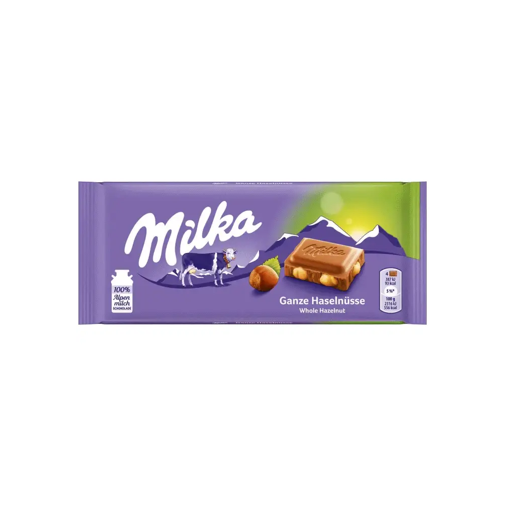 Шоколад Milka Whole Hazelnuts 100 г