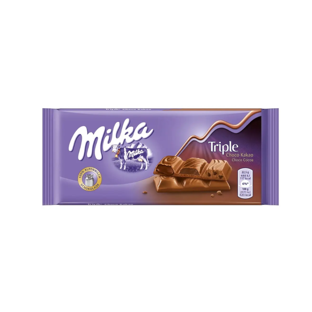 Шоколад Milka Triple Chocolate 100 г